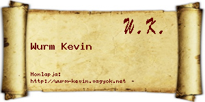 Wurm Kevin névjegykártya